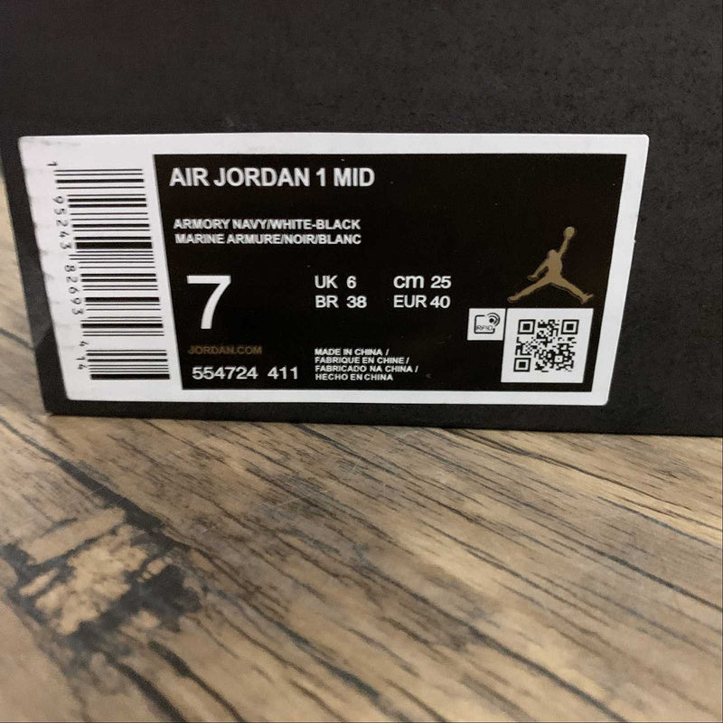 Air Jordan 1 AJ1 Mid - Armory Navy