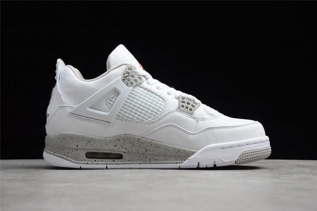 WMNS Air Jordan 4 AJ4 Retro - White Oreo