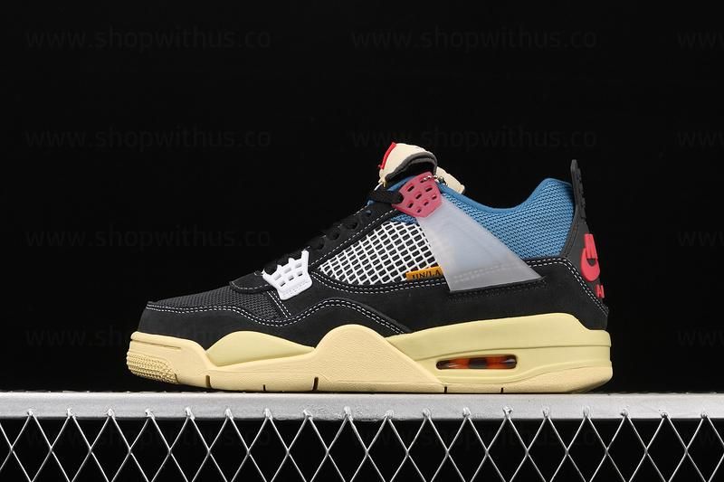 WMNS Union LA x Air Jordan 4 AJ4 Retro - Off Noir