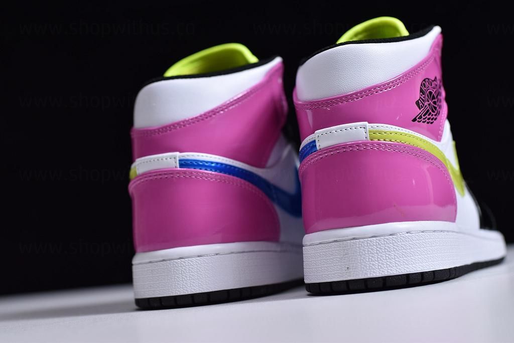 Air Jordan 1 AJ1 Mid SE - Cyber/Active Fuchsia
