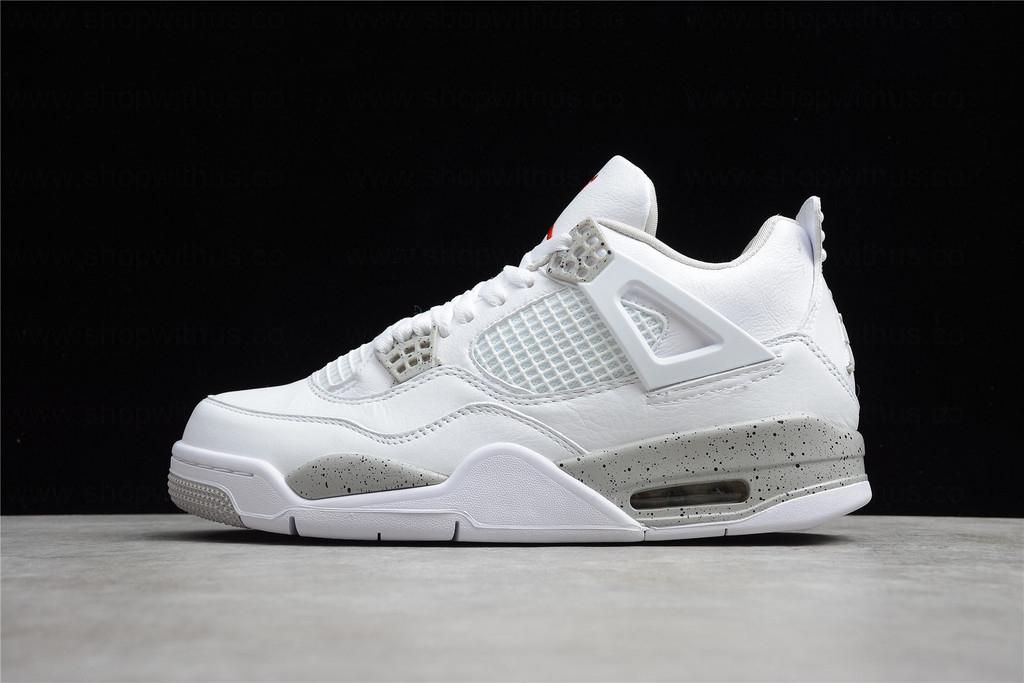 WMNS Air Jordan 4 AJ4 Retro - White Oreo