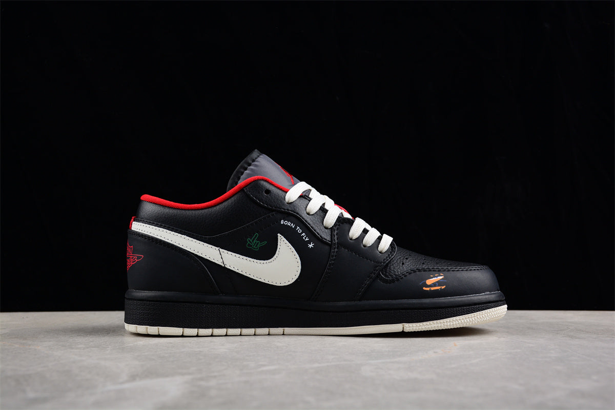 Air Jordan 1 AJ1 Low - Just Skate Black