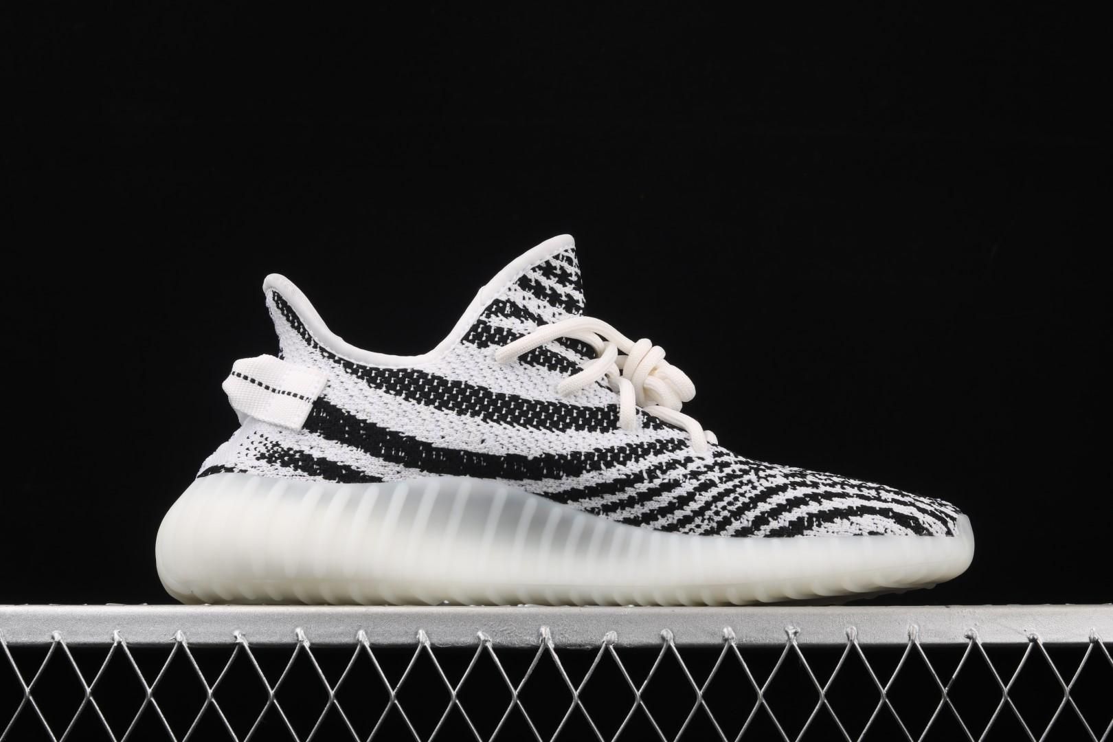 adidasMens Yeezy Boost 350 V2 - Zebra