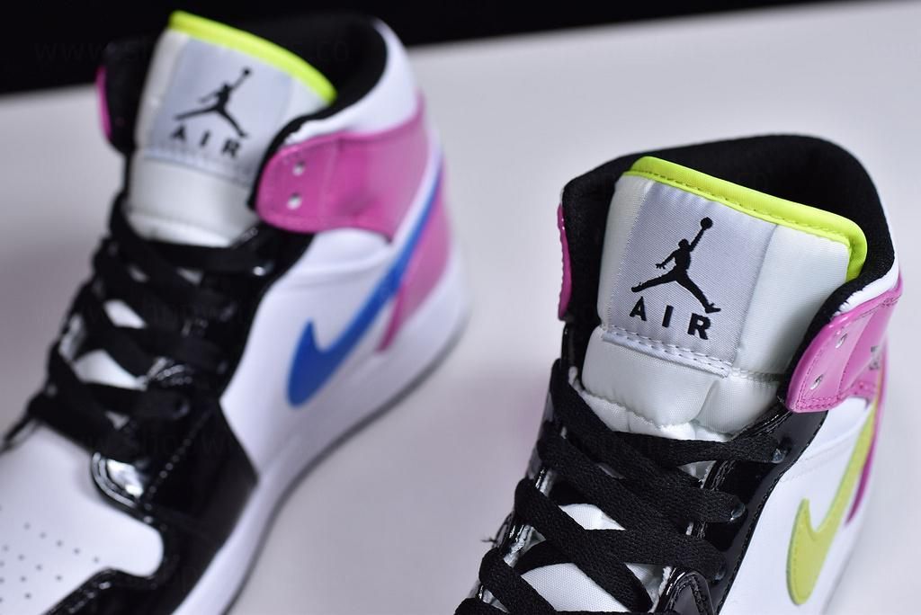 Air Jordan 1 AJ1 Mid SE - Cyber/Active Fuchsia