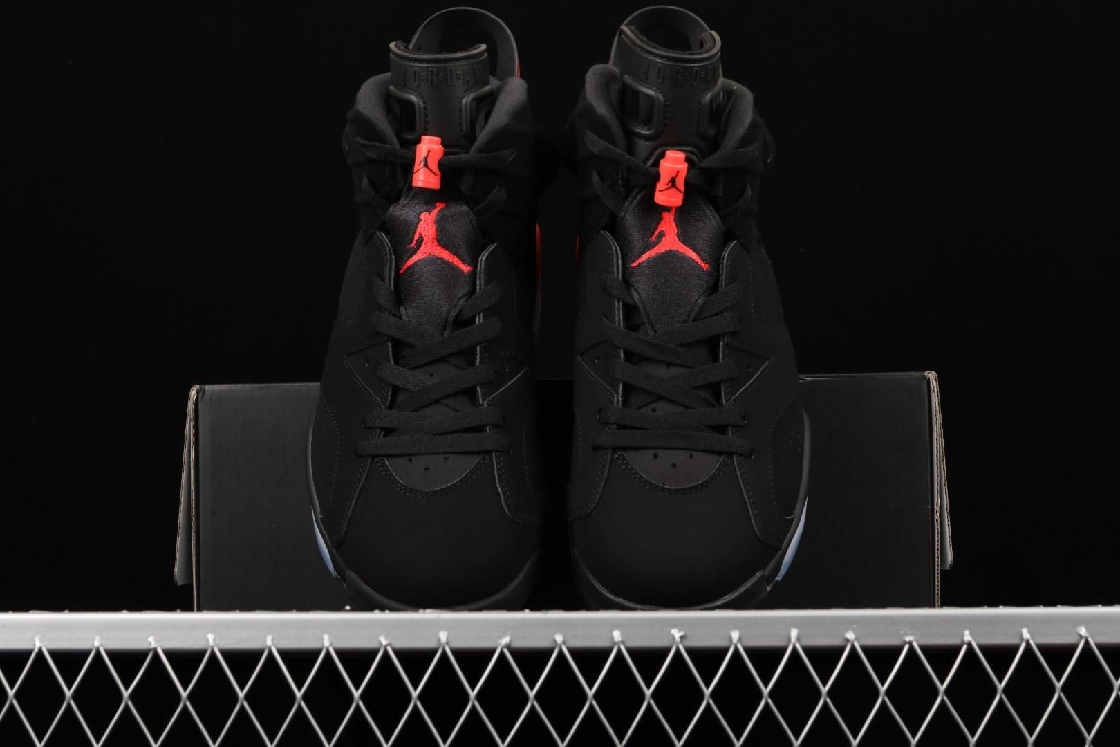 Air Jordan 6 AJ6 Retro Black - Infrared