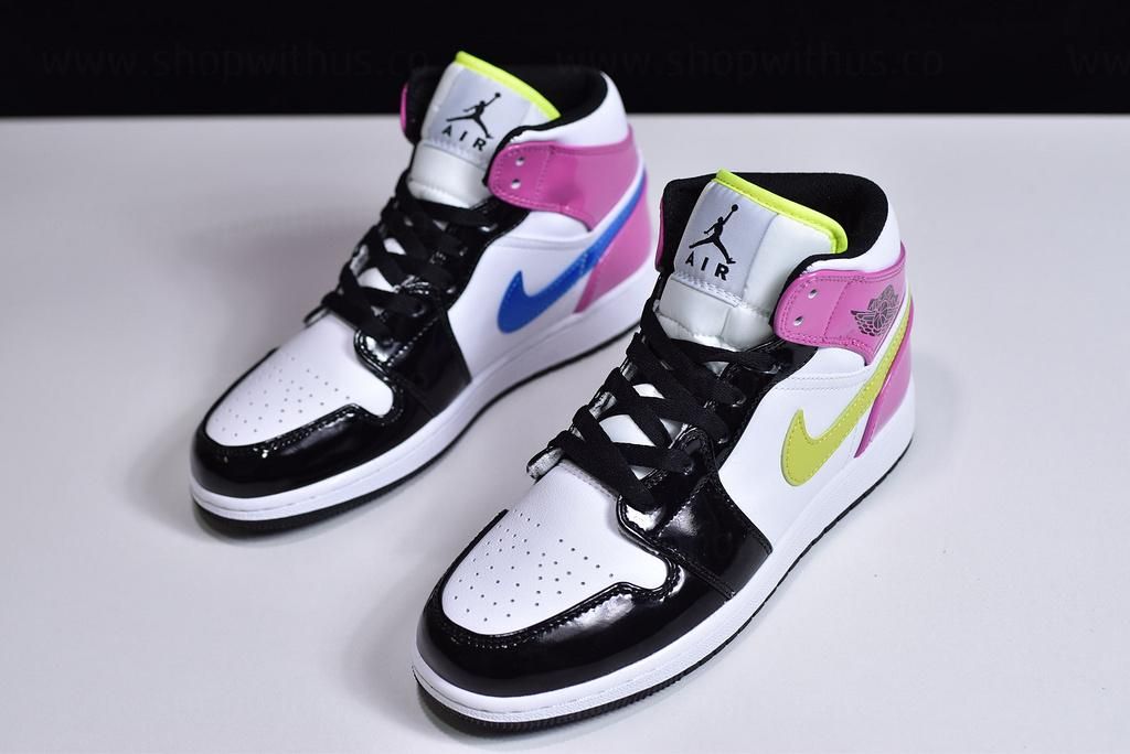 Air Jordan 1 AJ1 Mid SE - Cyber/Active Fuchsia