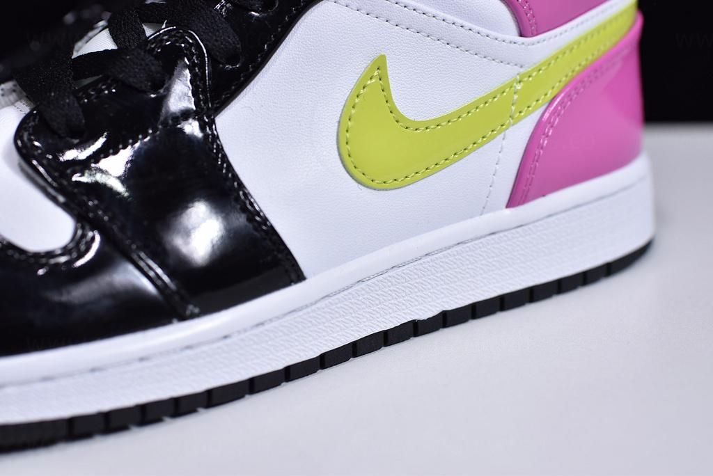 Air Jordan 1 AJ1 Mid SE - Cyber/Active Fuchsia