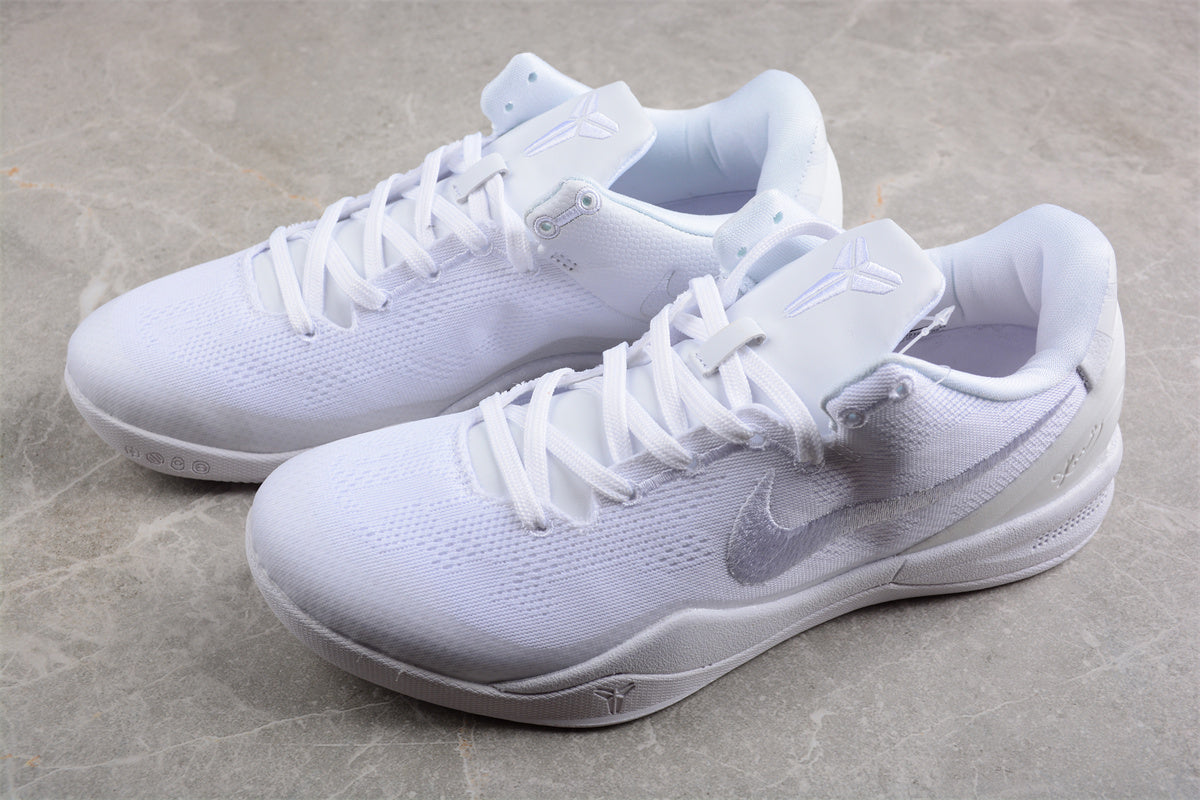 NikeMens Kobe 8 Protro - Triple White