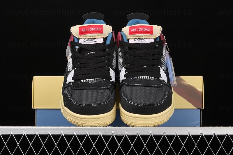 WMNS Union LA x Air Jordan 4 AJ4 Retro - Off Noir