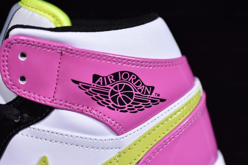 Air Jordan 1 AJ1 Mid SE - Cyber/Active Fuchsia