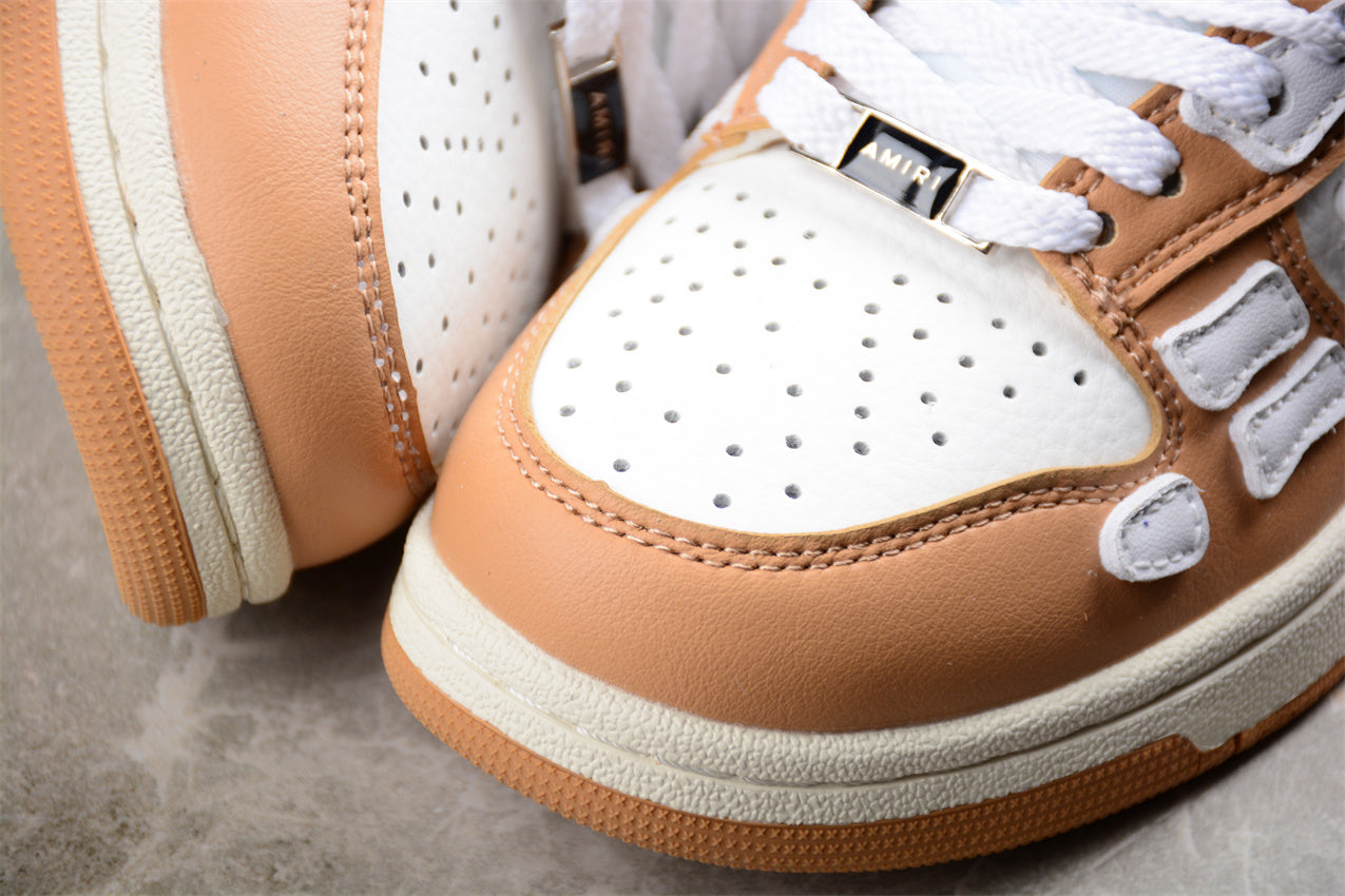 AmiriMens Skeleton Low - Gold/White