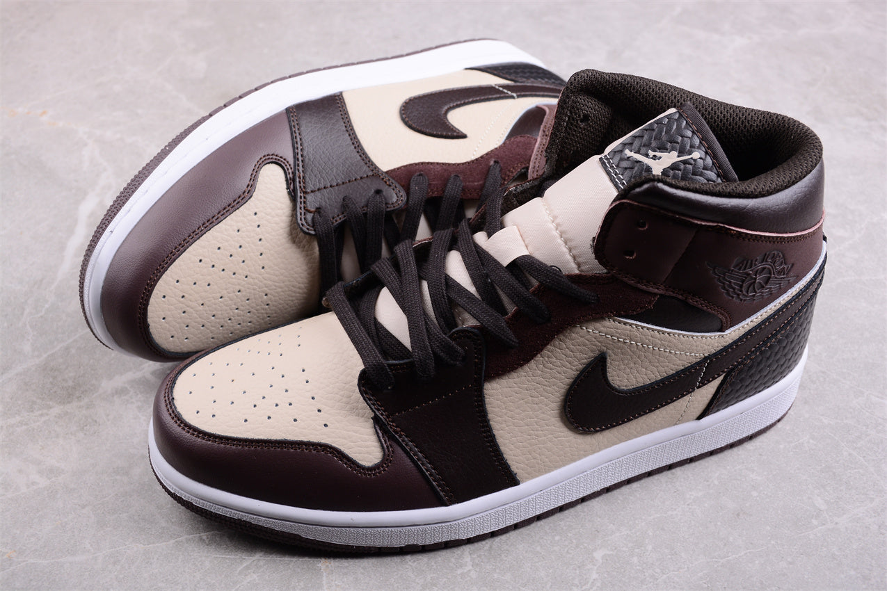 Air Jordan 1 AJ1 Mid - YMCA Brown