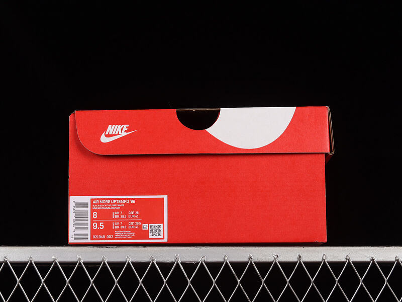 NikeUnisex Air UpTempo Low - Black Grey White