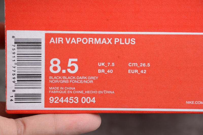 NikeUnisex Air Vapormax Plus - Triple Black