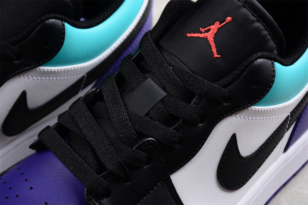 Air Jordan 1 AJ1 Low Aqua - Court purple