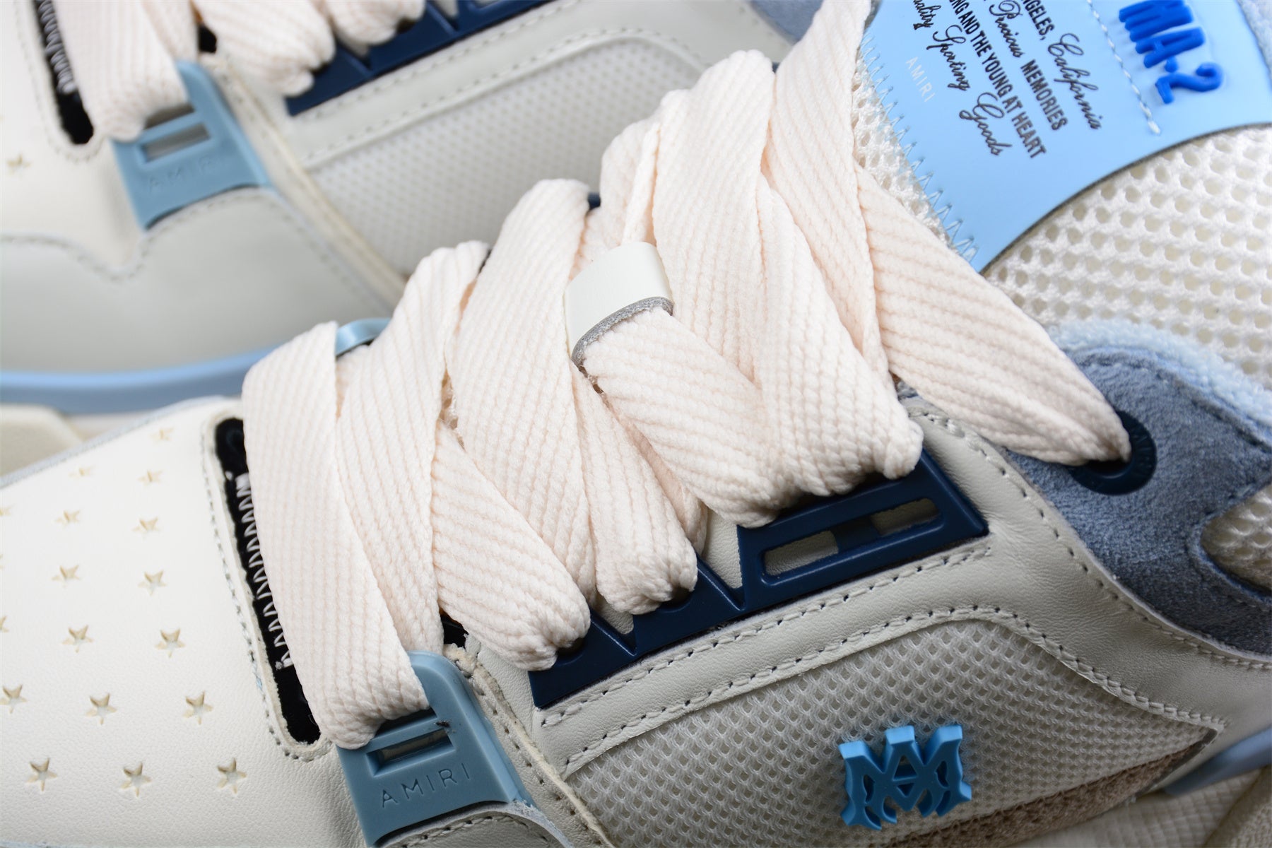 AMIRI MA-1 - White/Light Blue