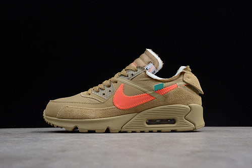NikeMens Off White x Air Max 90 AM90 - Desert Ore