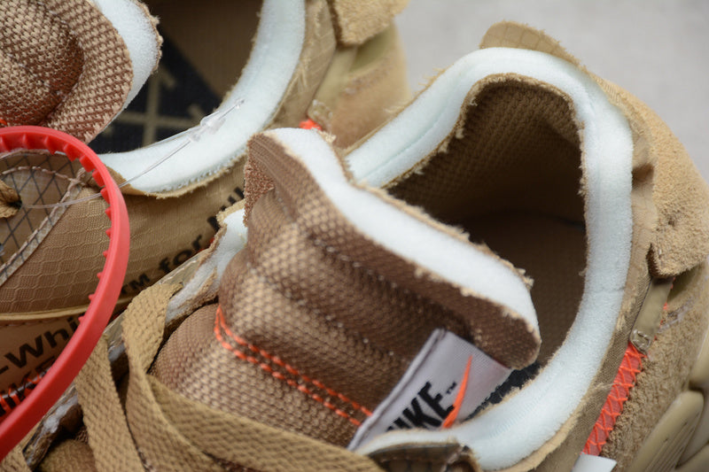 NikeMens Off White x Air Max 90 AM90 - Desert Ore