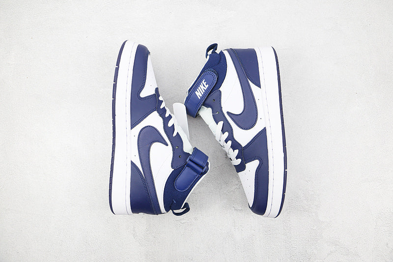 NikeUnisex Court Borough Mid 2 - White Blue Void