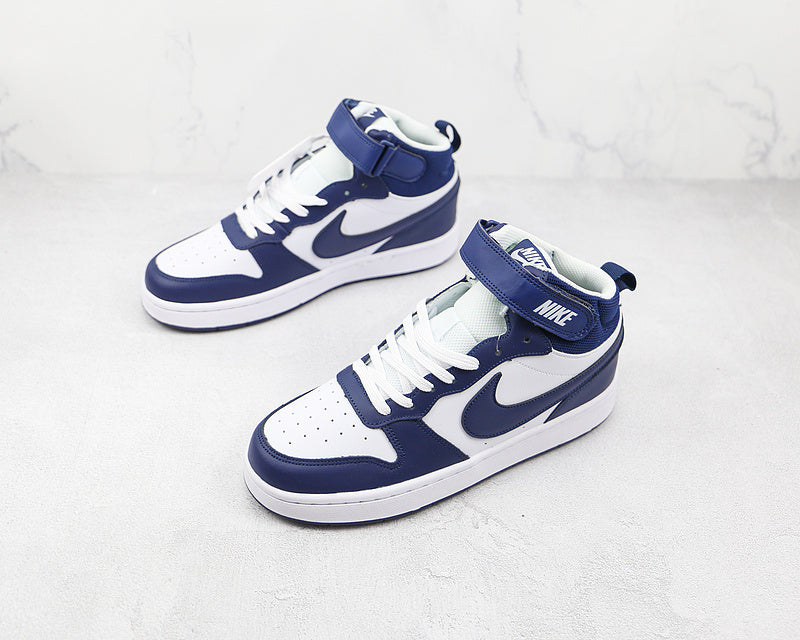 NikeUnisex Court Borough Mid 2 - White Blue Void