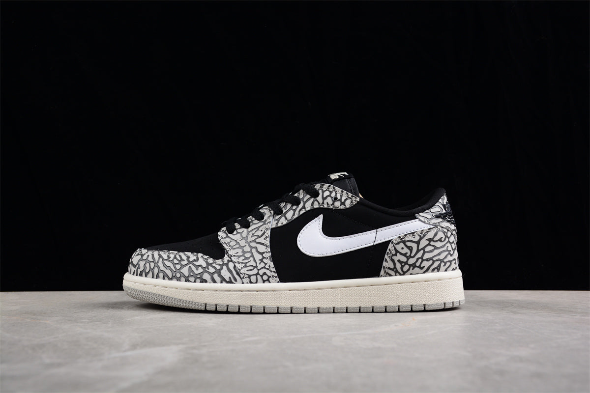 Air Jordan 1 AJ1 Low - Black Cement