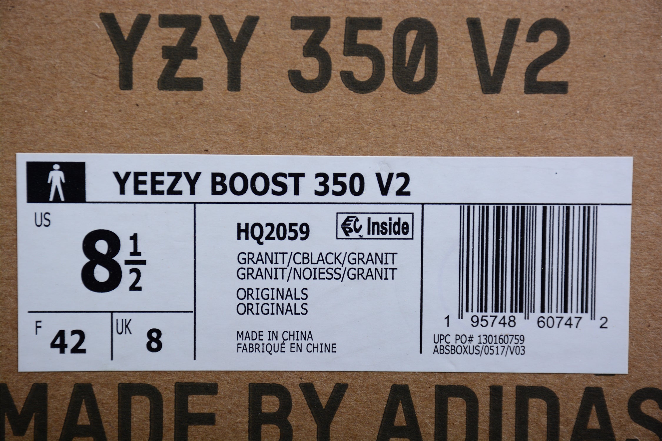 adidasMens yeezy 350 - Granite
