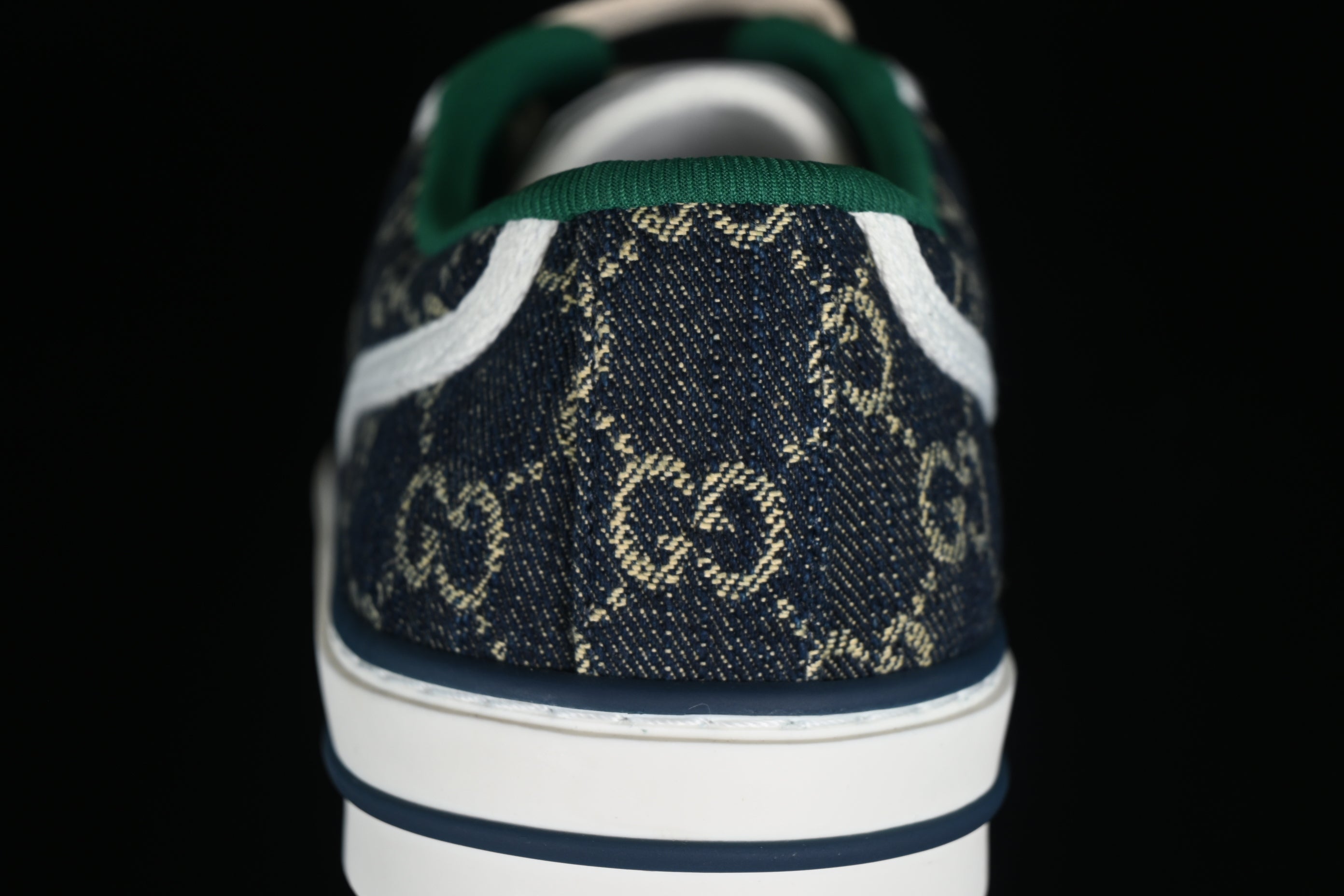 GUCCIUnisex GG Jacquard Denim Tennis - Blue Ivory