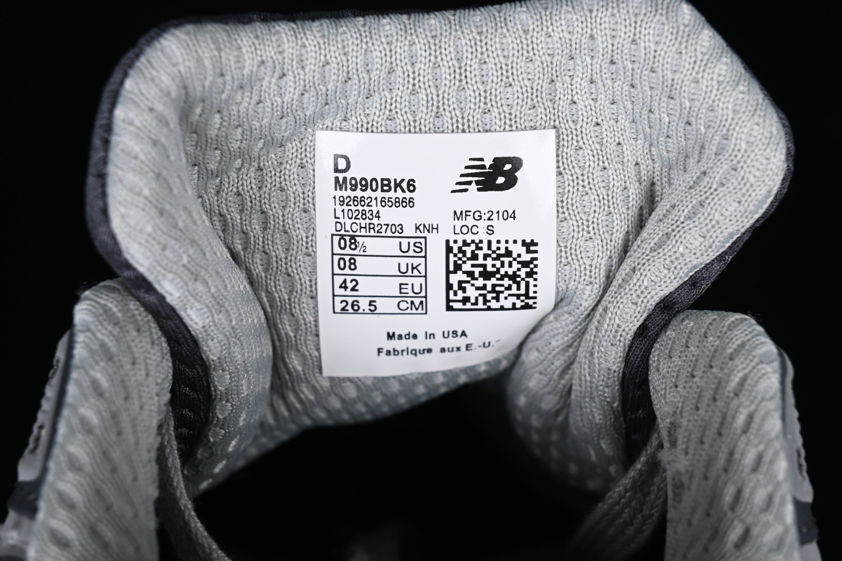 New Balance 990 V6 - Black