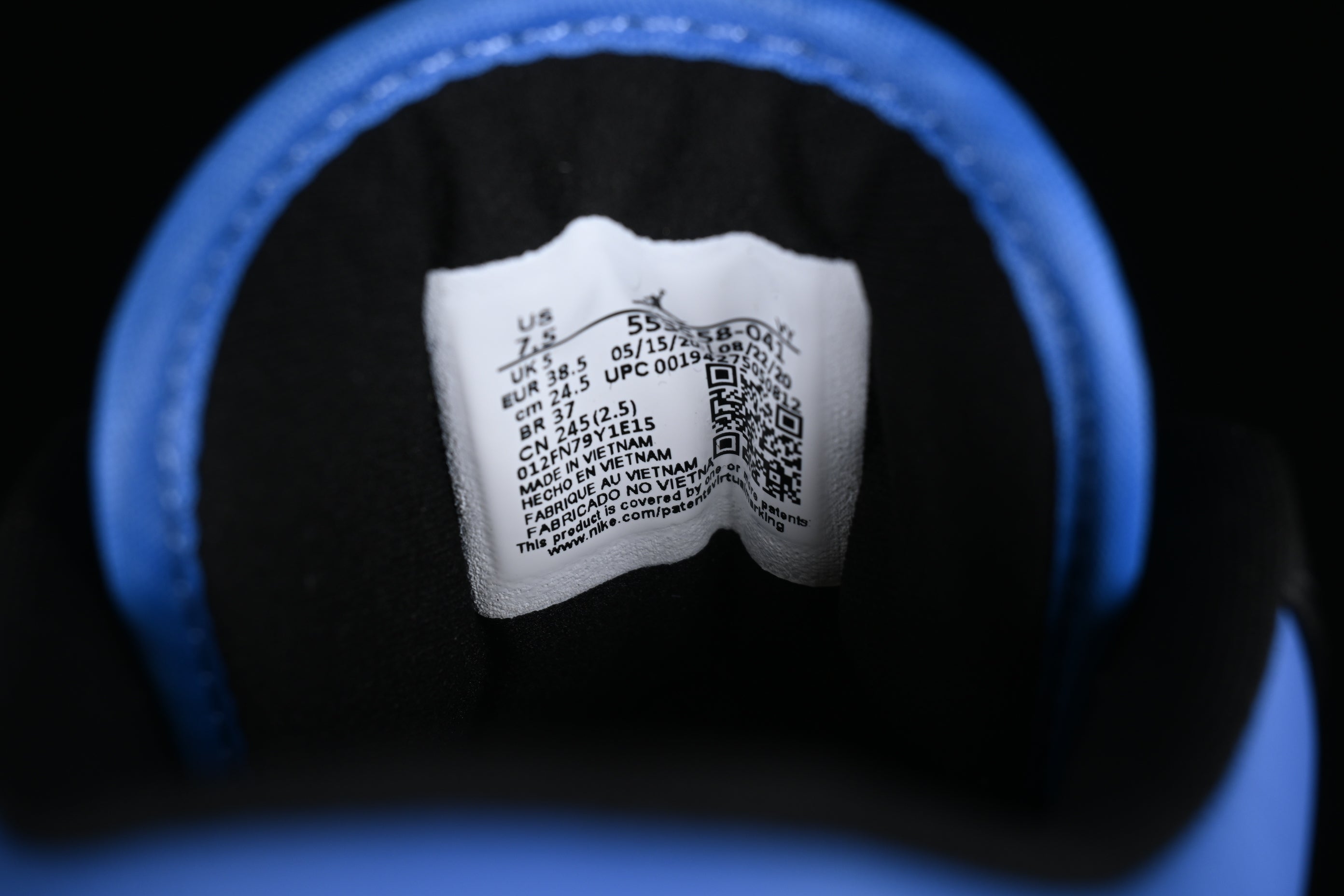 Air Jordan 1 AJ1 Low - Black University Blue