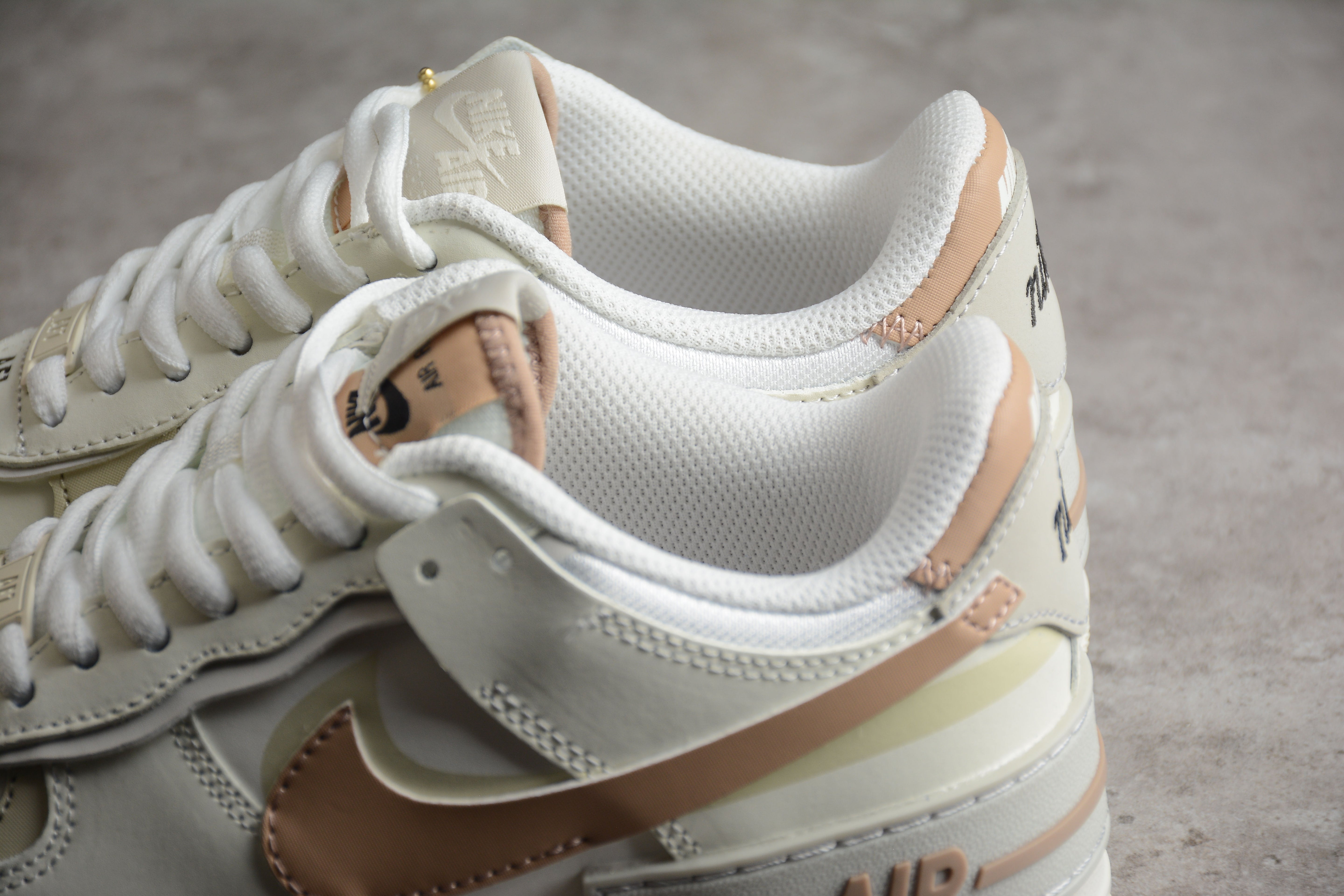 NikeUnisex Air Force 1 AF1 Low shadow - Light Bone