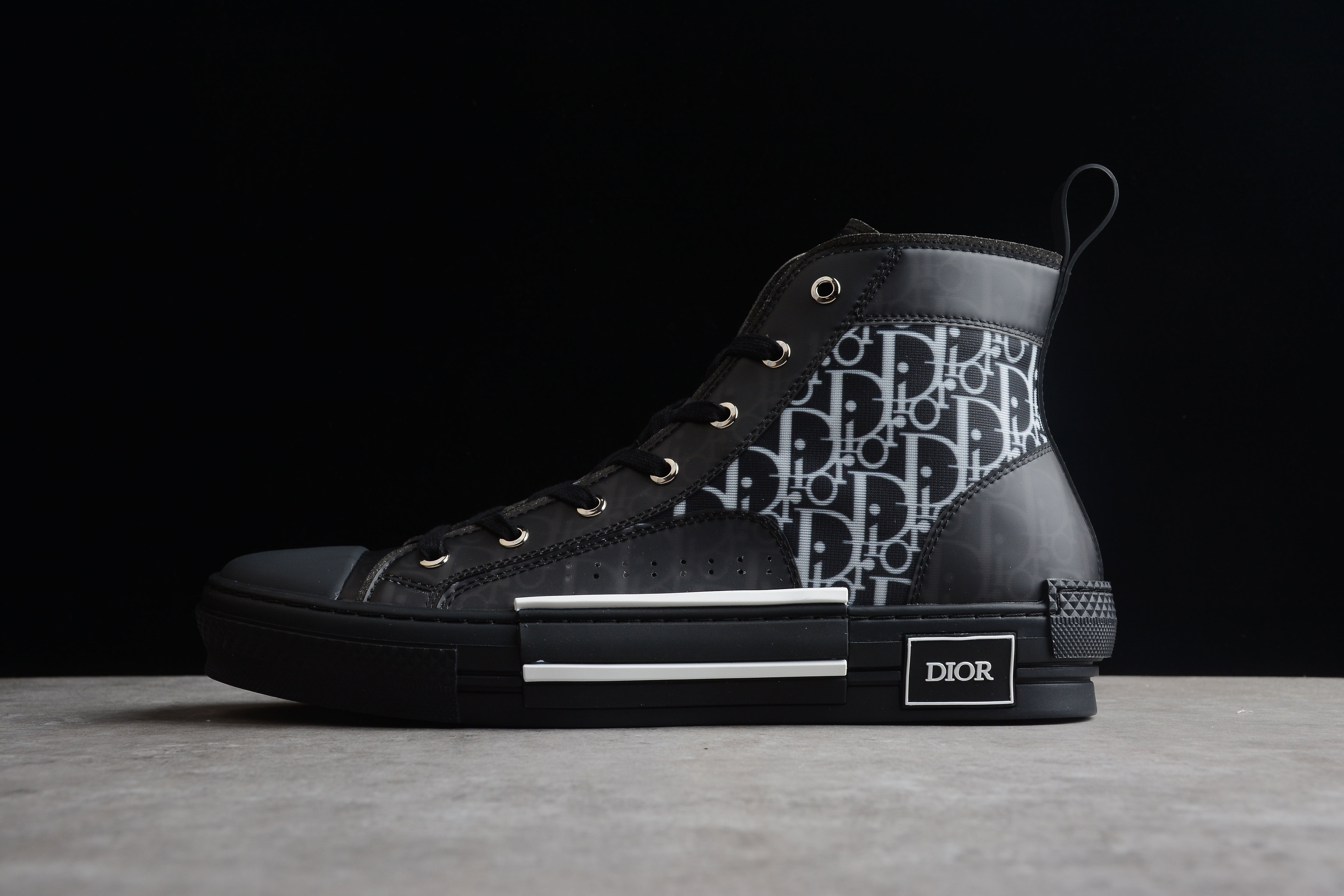 DiorMens B23 Oblique High Top - Black