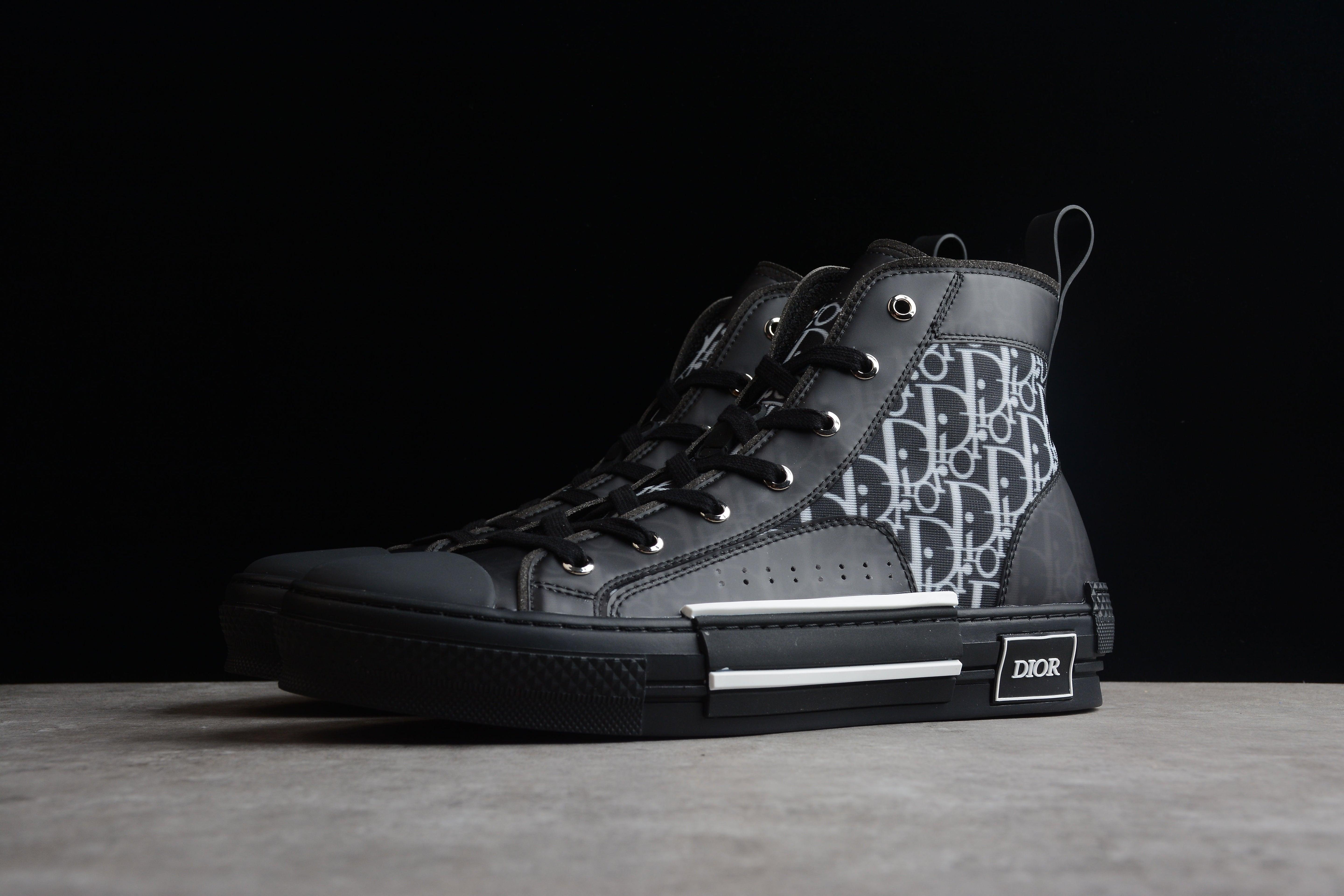 DiorUnisex B23 Oblique High Top - Black
