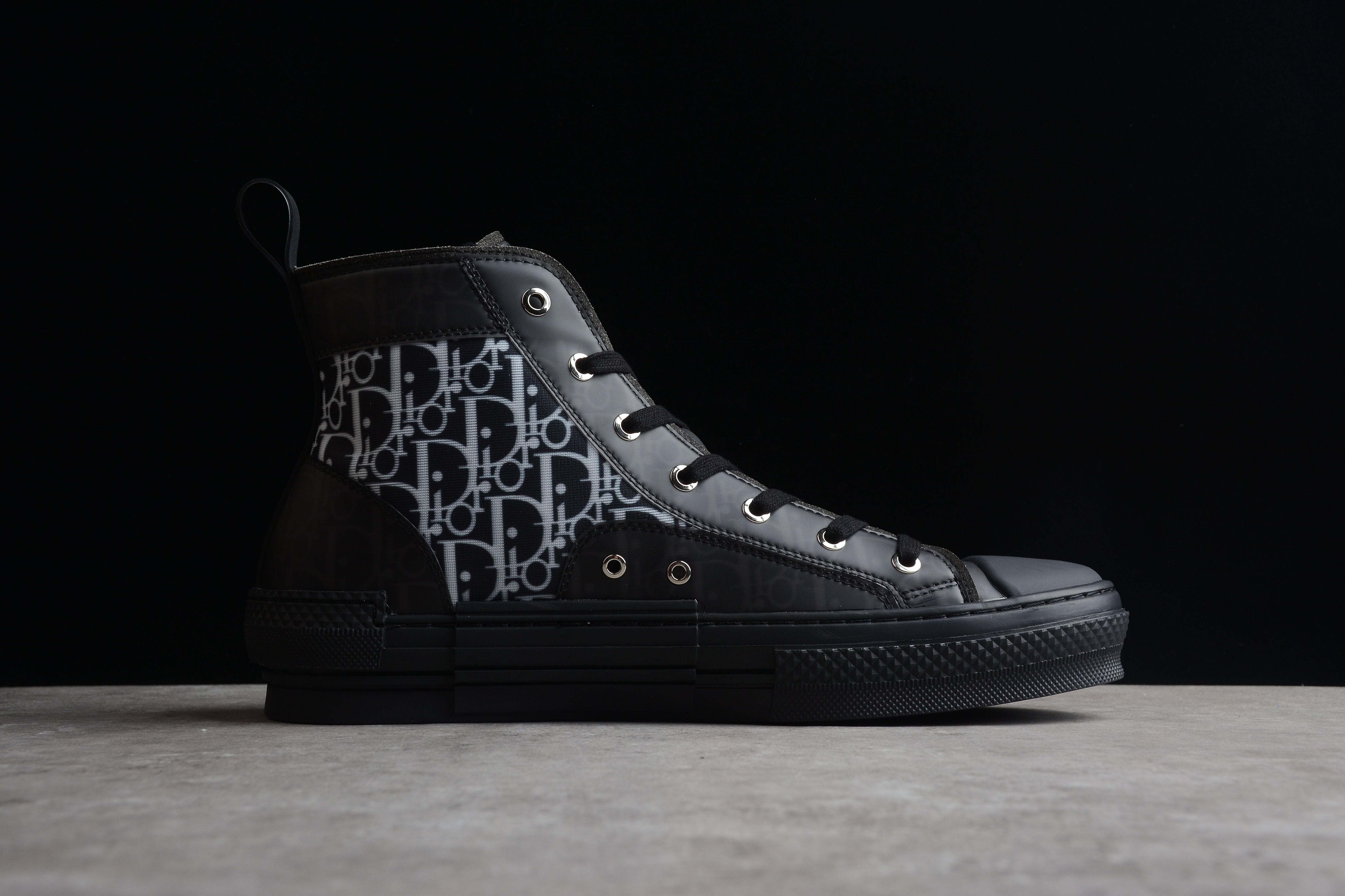 DiorUnisex B23 Oblique High Top - Black