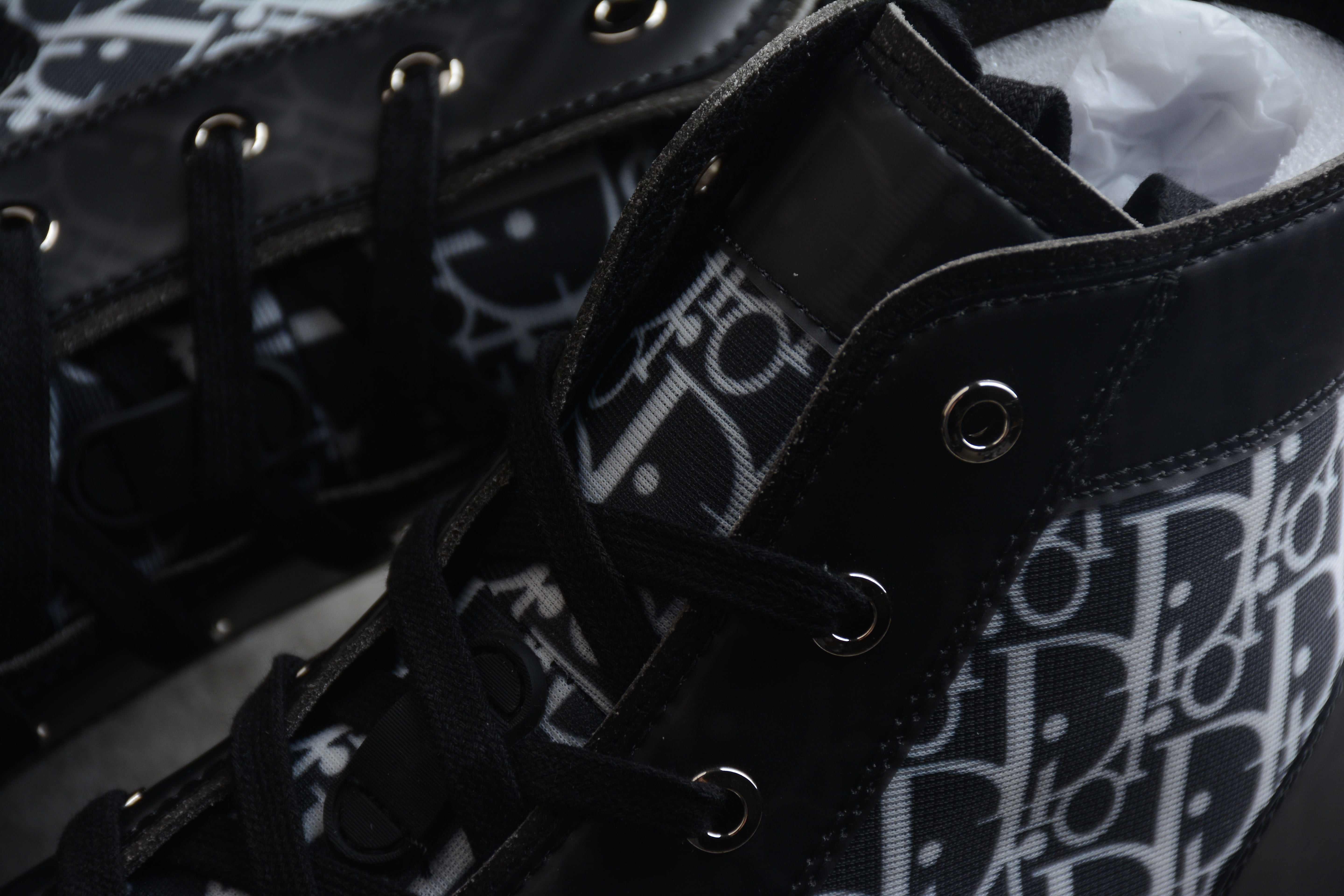 DiorUnisex B23 Oblique High Top - Black