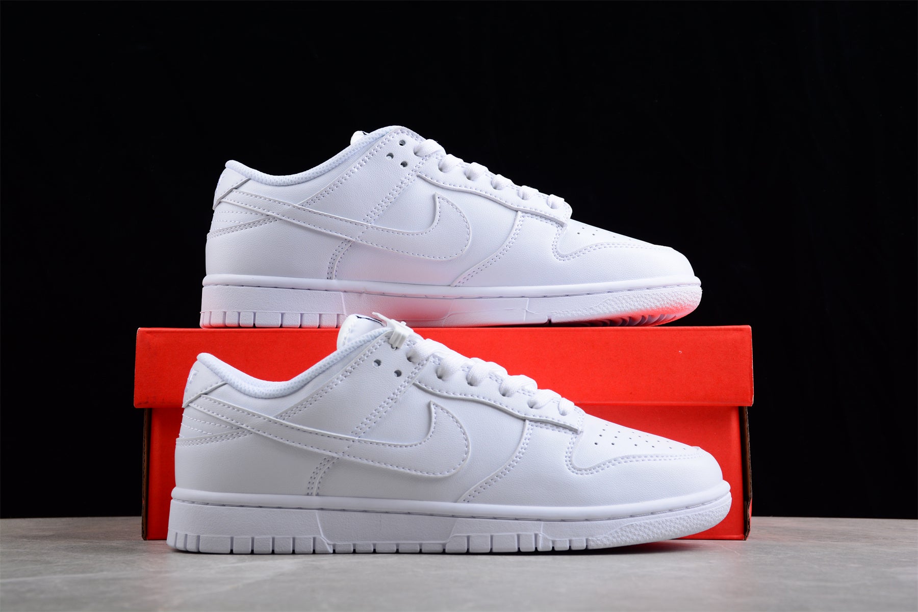 NikeMens Dunk Low - Triple White