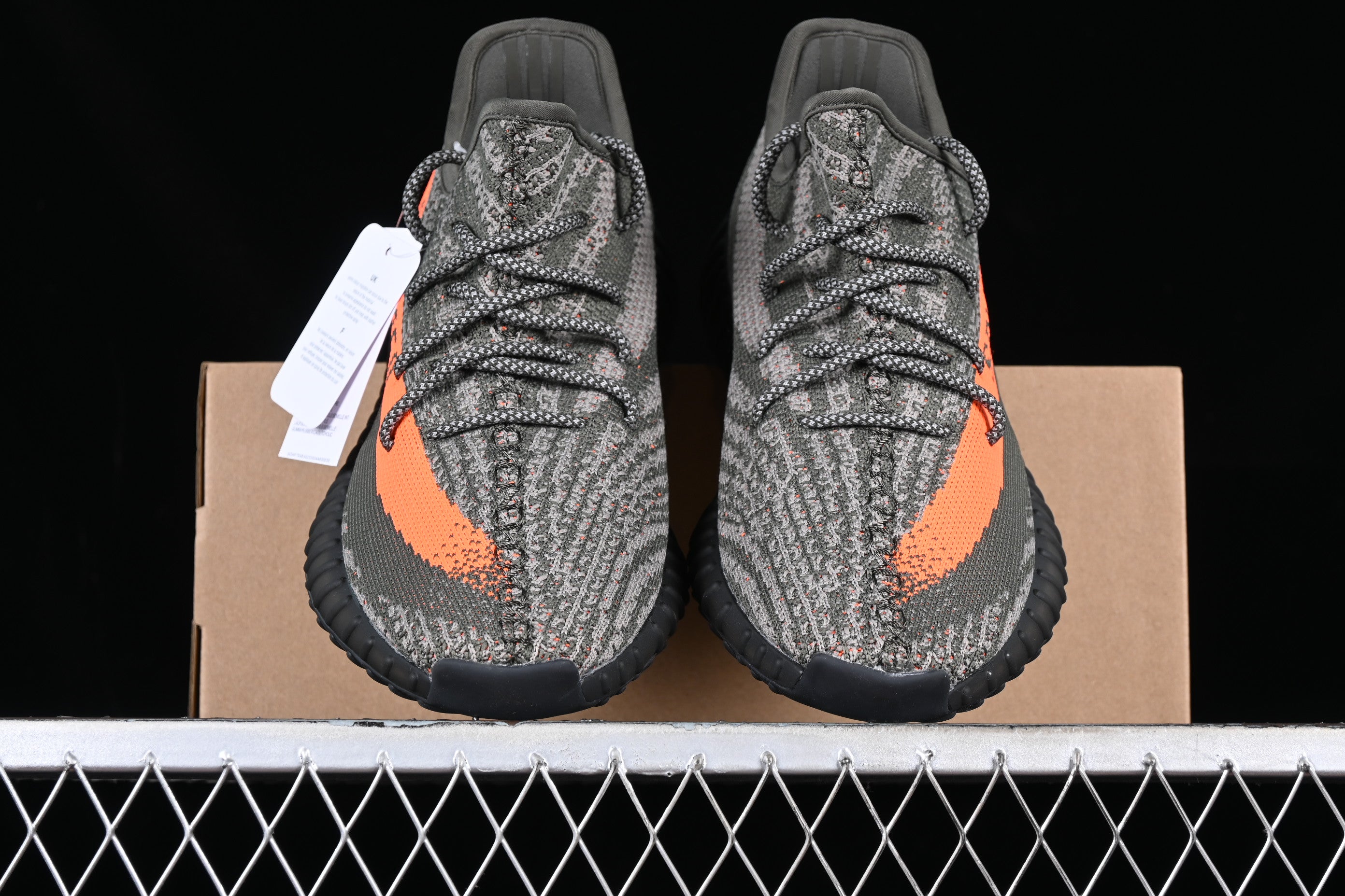 adidasMens Yeezy 350 - Carbon Beluga