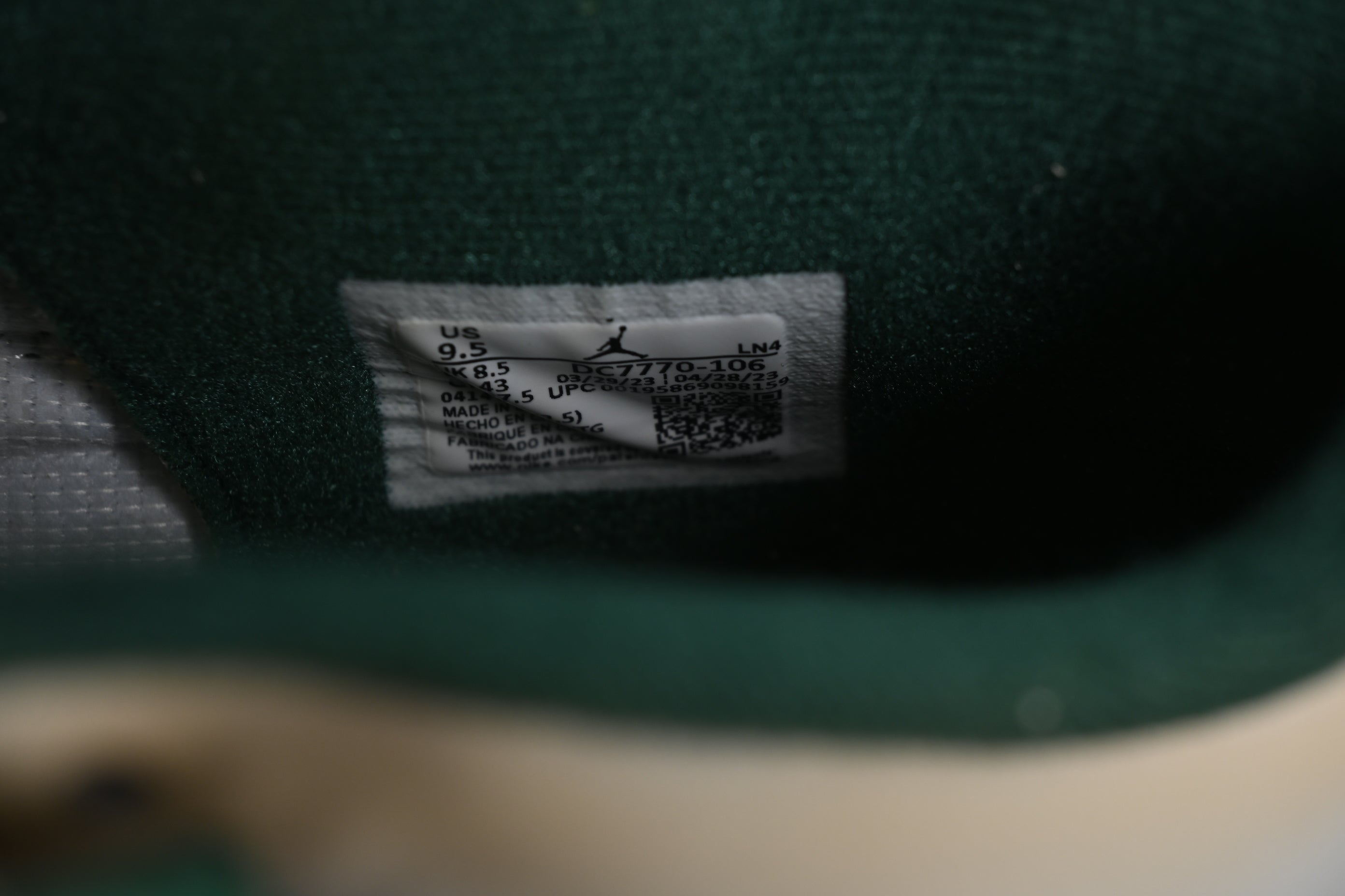 Air Jordan 4 AJ4 - Sail Green