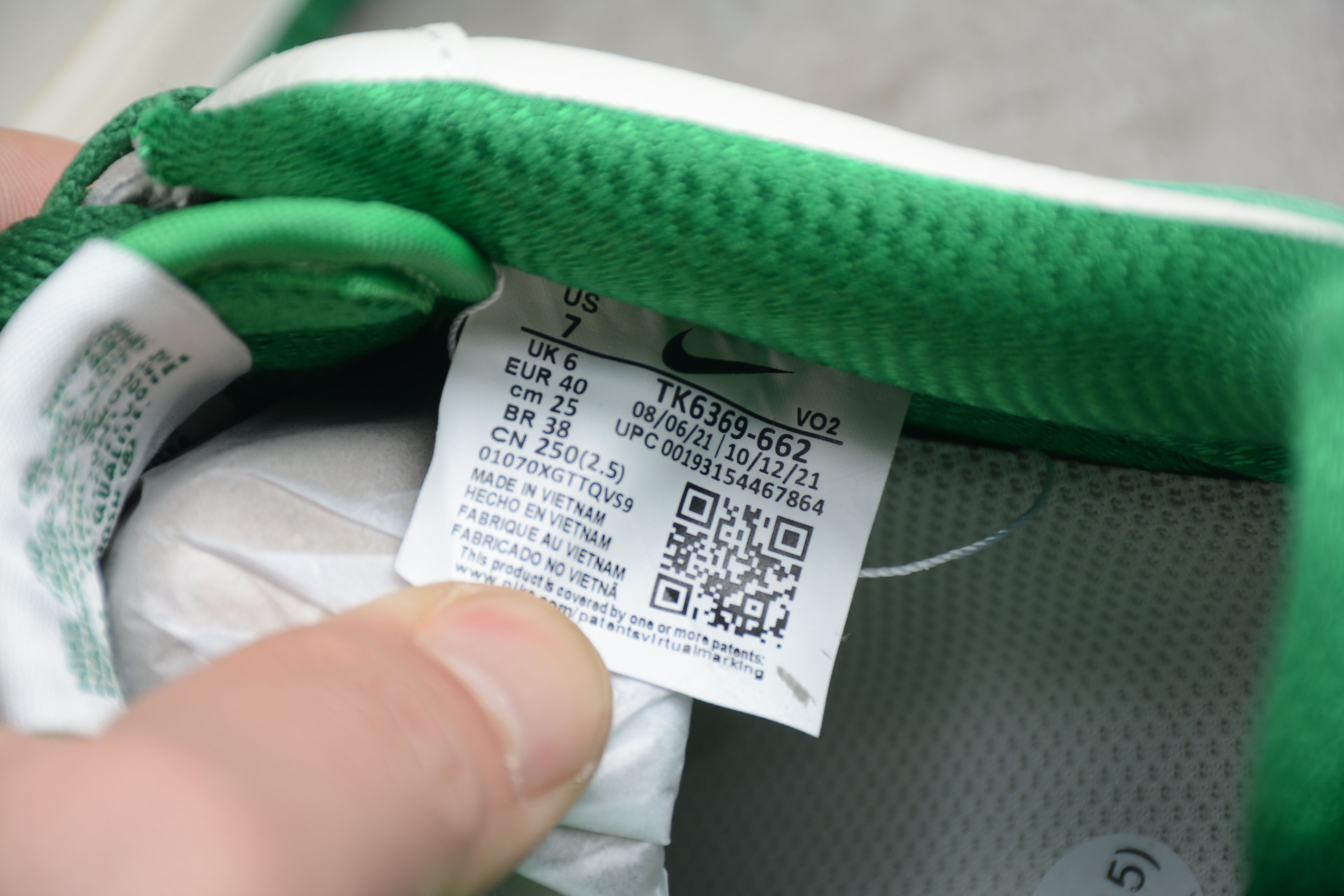 NikeUnisex Air Force 1 AF1 - White Malachite