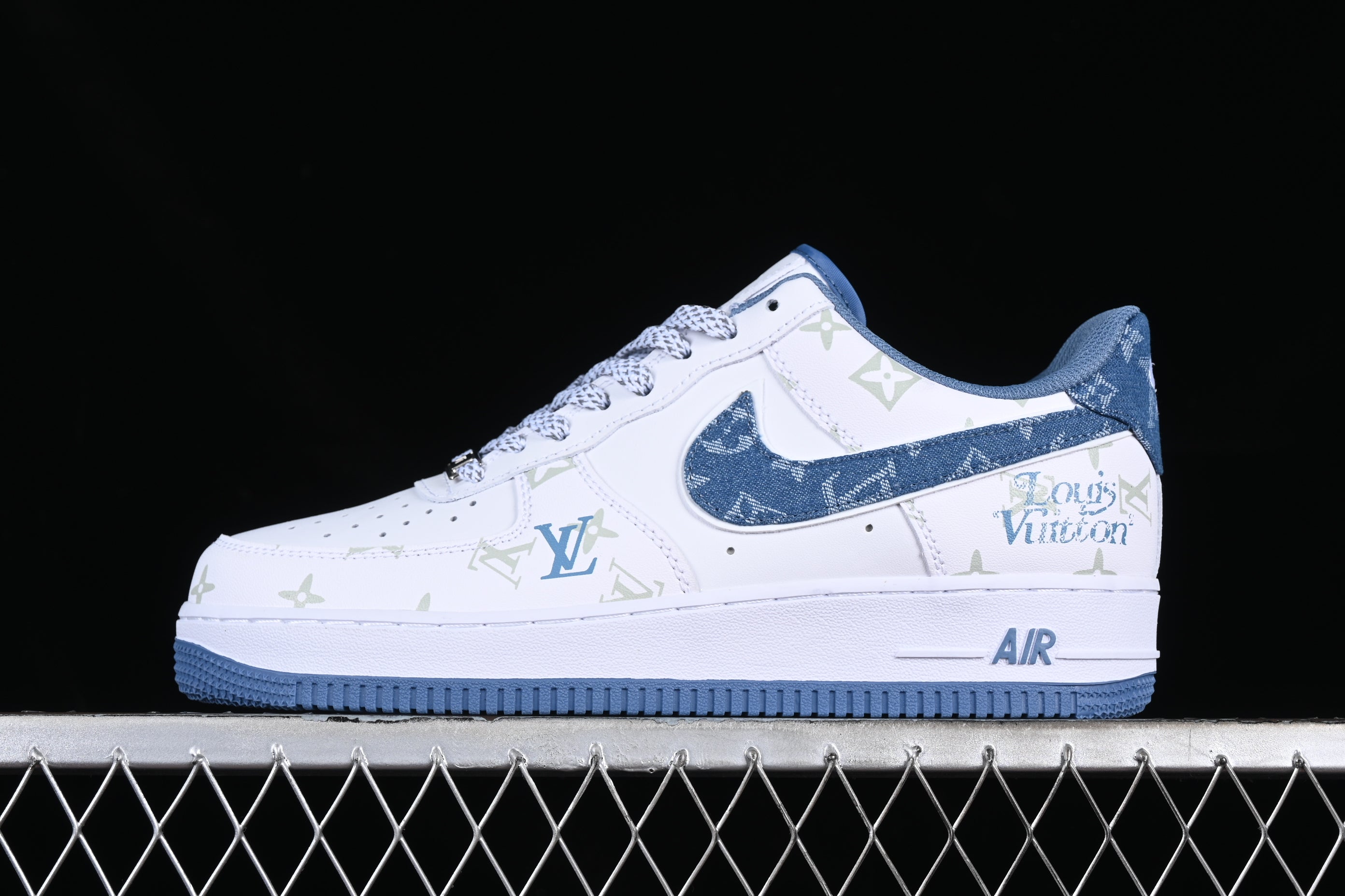 Louis Vuitton x NikeMens Air Force 1 AF1 - Denim Blue