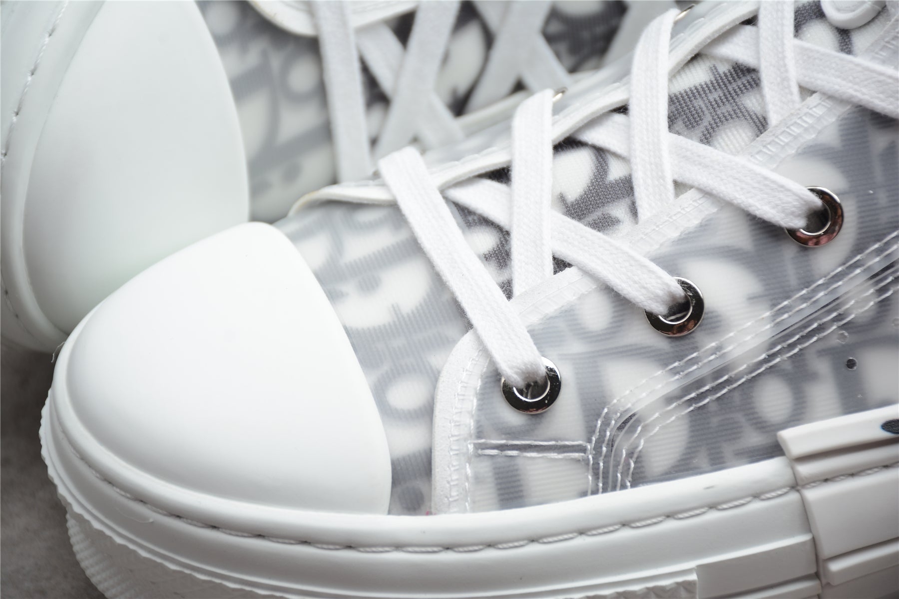 DiorUnisex B23 High Oblique Shawn Bee - White