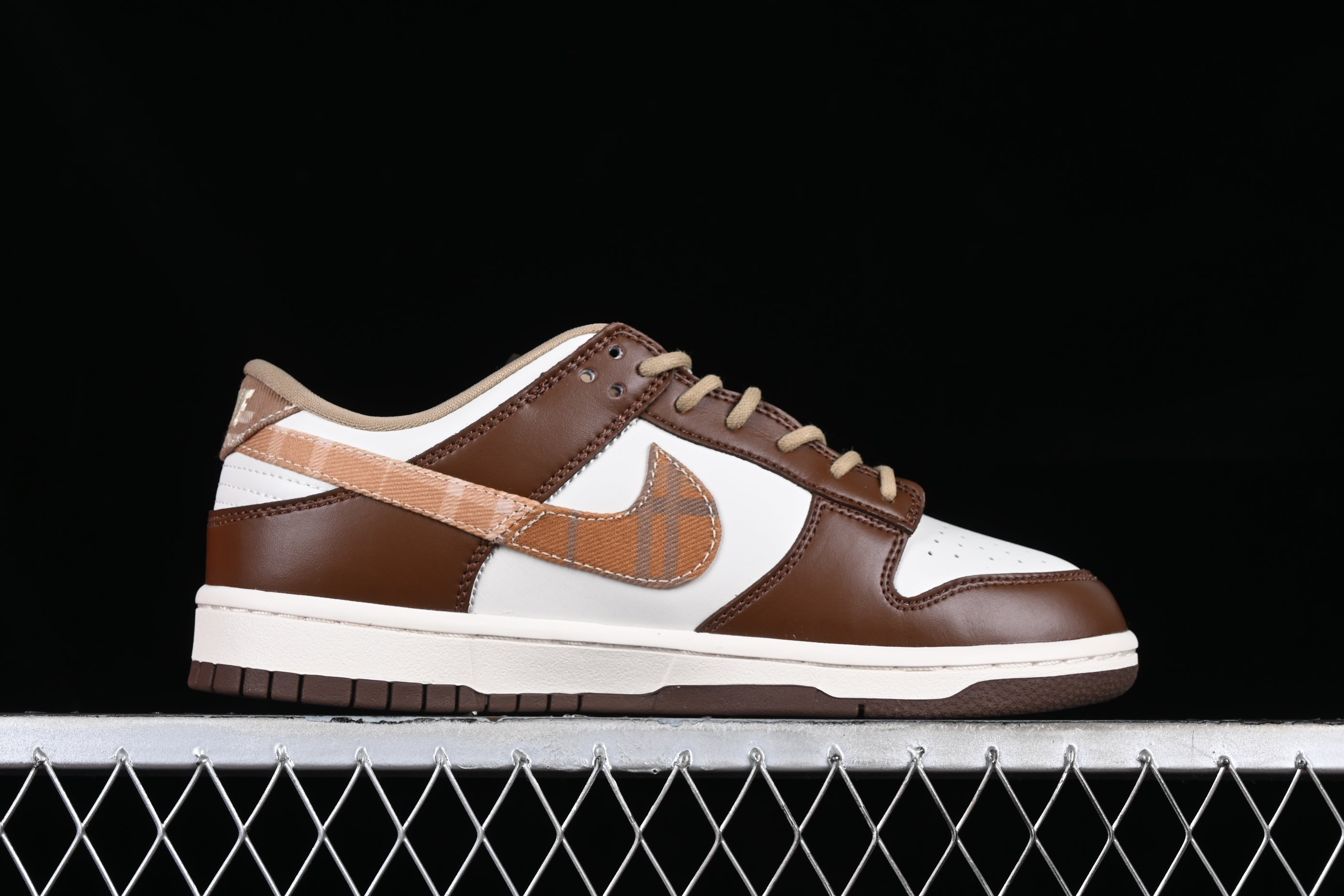 NikeMens Dunk Low - Brown Plaid