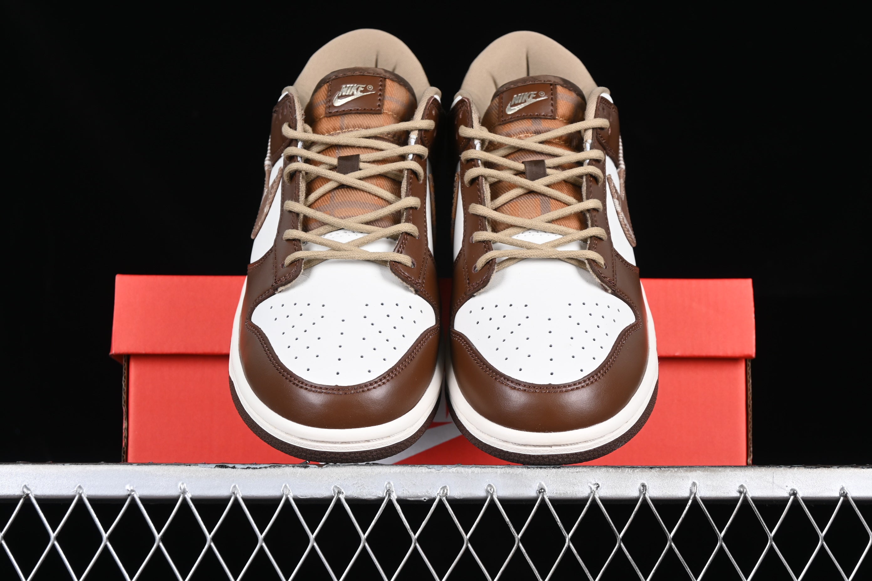 NikeMens Dunk Low - Brown Plaid
