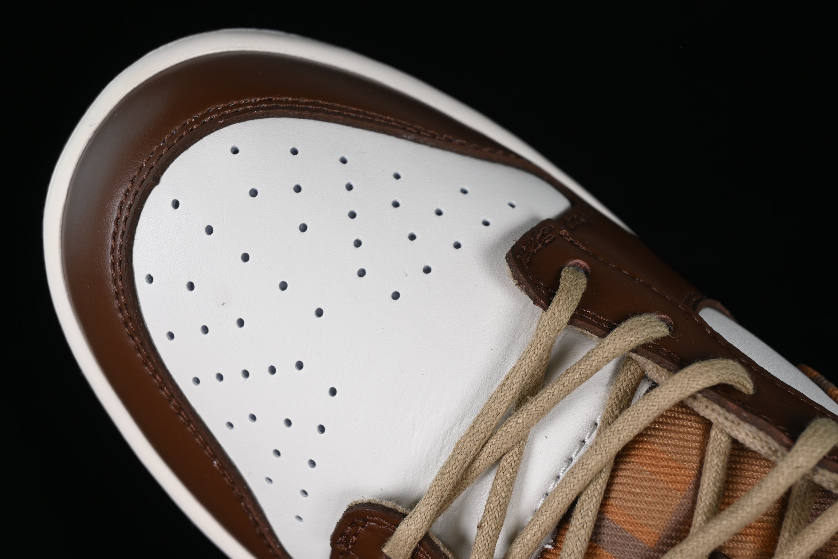 NikeMens Dunk Low - Brown Plaid
