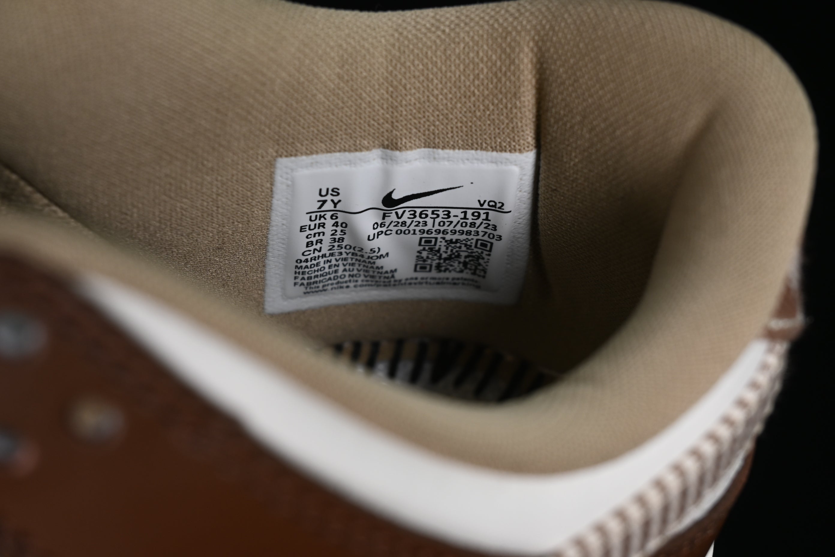 NikeMens Dunk Low - Brown Plaid