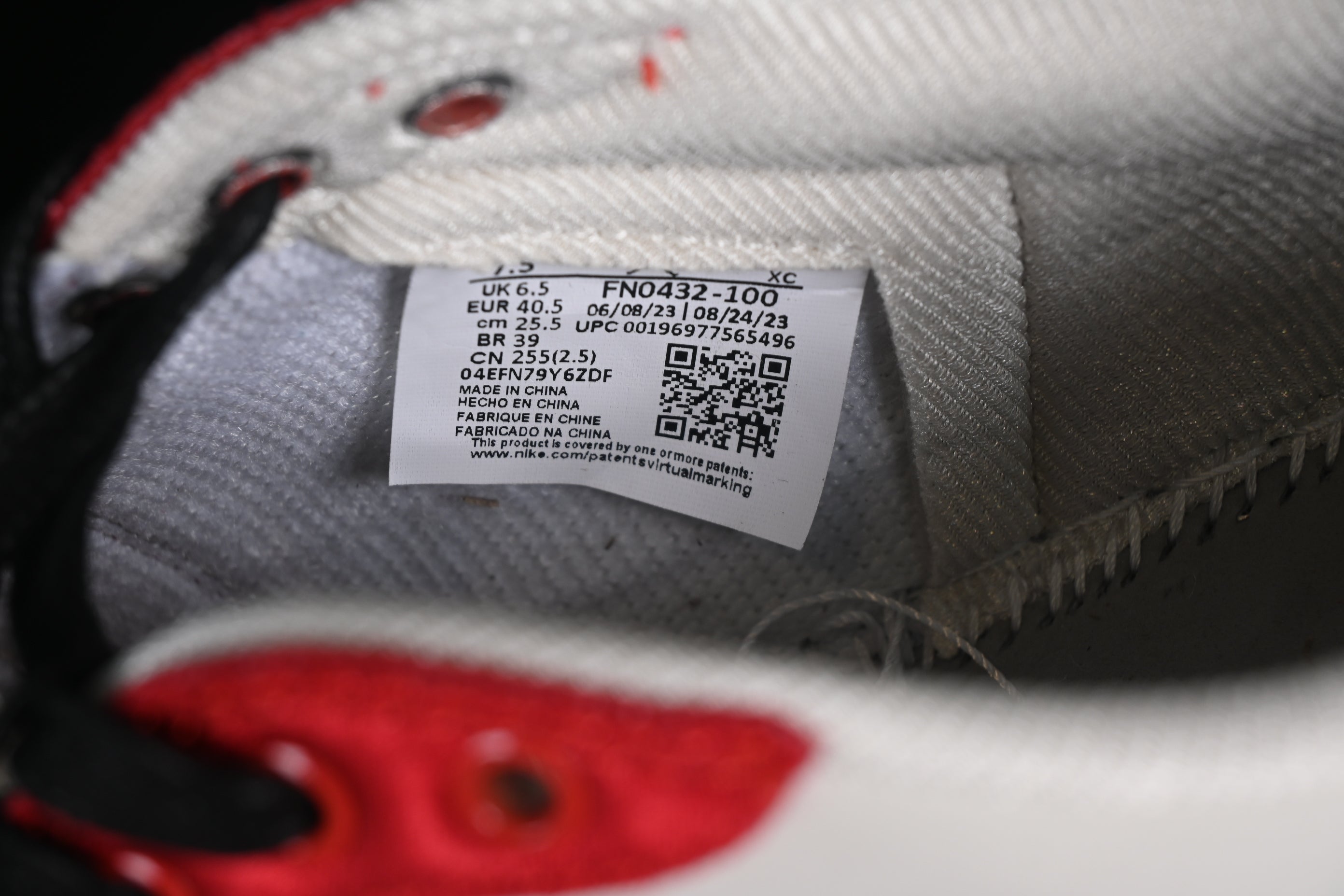 Air Jordan 1 AJ1 Low x Trophy Room - Varsity Red