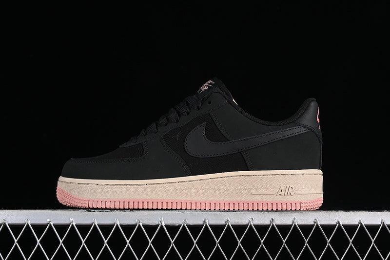 NikeUnisex Air Force 1 AF1 Low '07 - Black Red Stardust