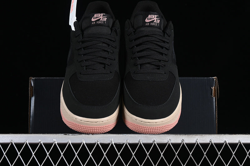 NikeUnisex Air Force 1 AF1 Low '07 - Black Red Stardust
