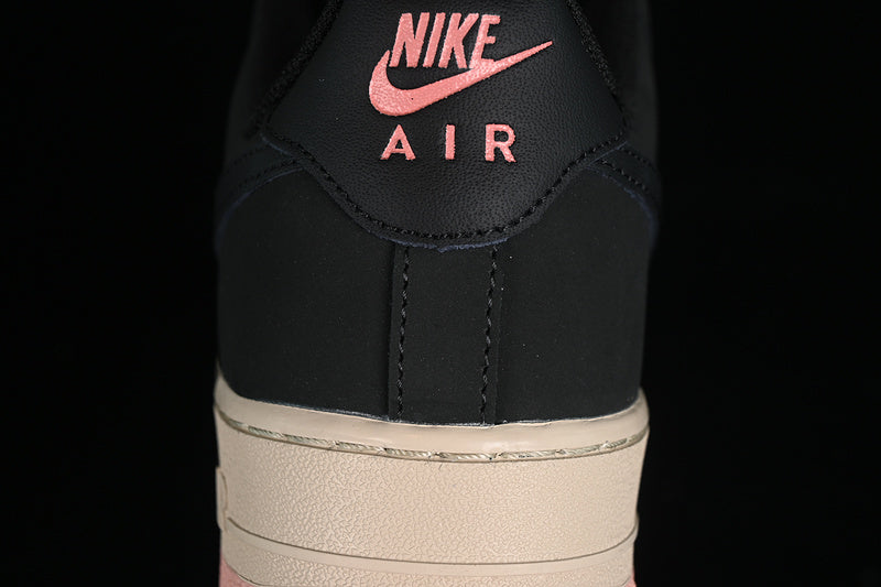 NikeUnisex Air Force 1 AF1 Low '07 - Black Red Stardust