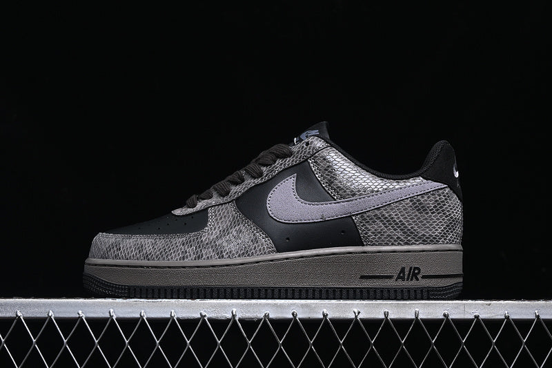 NikeUnisex Air Force 1'07 AF 1 Low - Off Noir Snakeskin