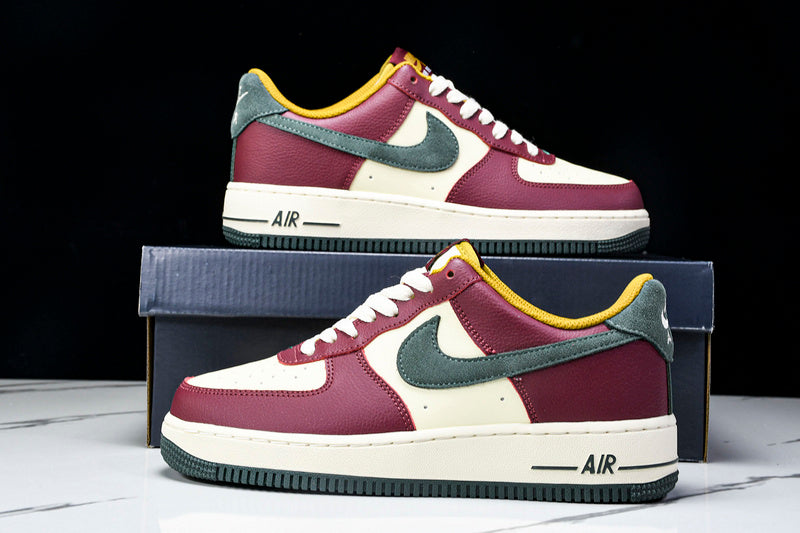 NikeUnisex Air Force 1 AF1 Low - Dark Team Red/Vintage Green